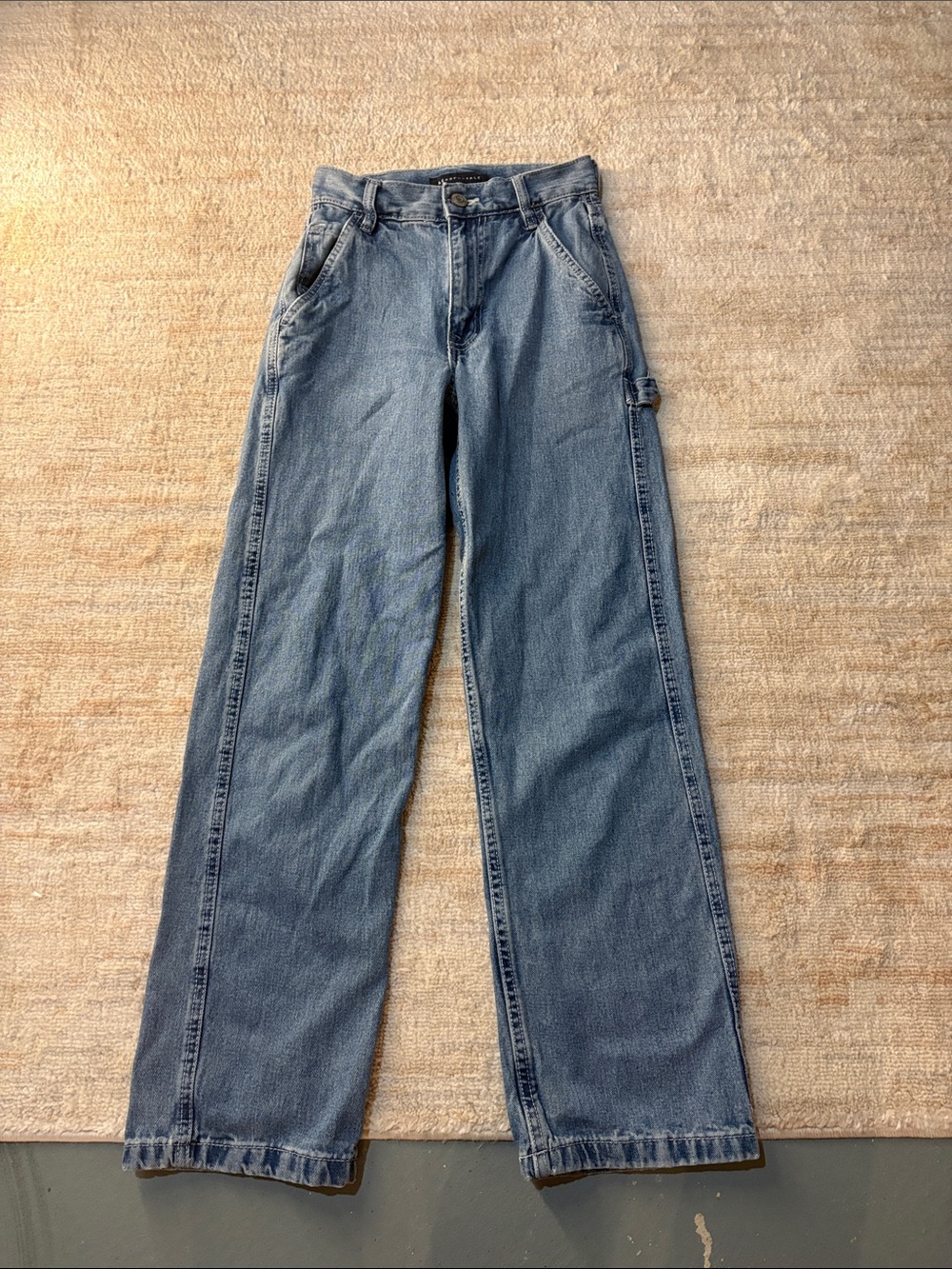 Aeropostale Light Blue Wide-Leg Denim Jeans
